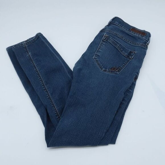 Express Women's Skinny Mid Rise Jeans Light Wash Size 2R - Picture 1 of 7